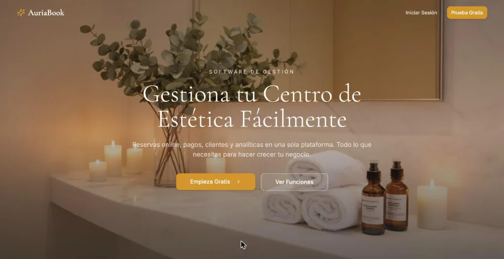 AuriaBook, software de reservas para centros de estética, peluquerías y uñas