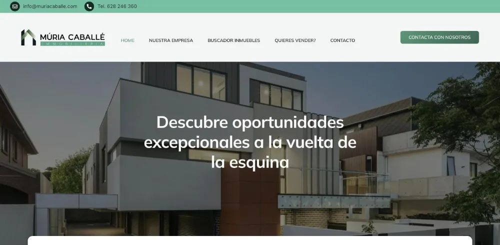 Web de Immobiliària Múria Caballé